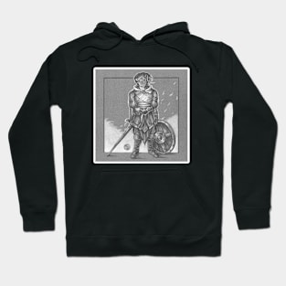 Heart of the Soldier - White Outlined Version Hoodie